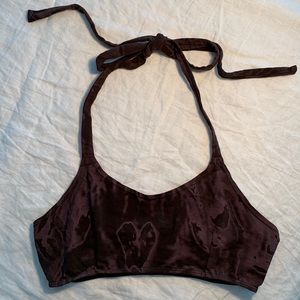 Psylo Yoga Halter Activewear Festival Bra Size S (Purple/Black)